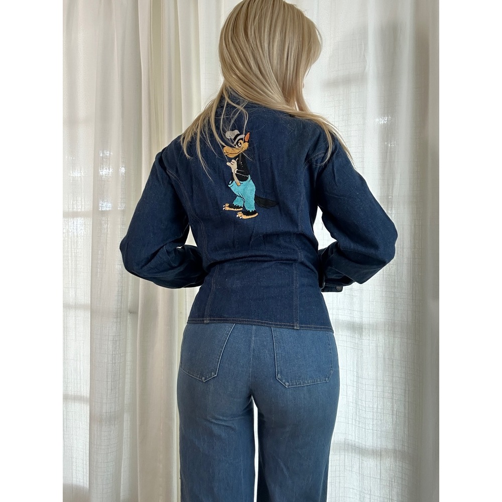 Vintage 70s Antonio Guiseppe Disney Denim Jacket Embroidered
